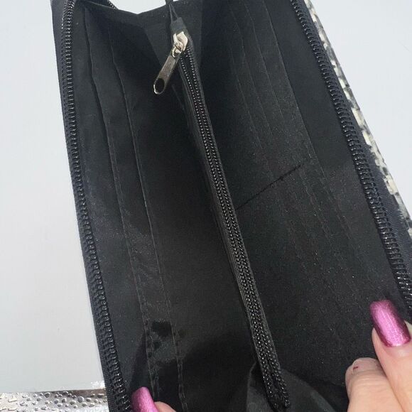 Kenneth Cole Reaction Snow Leopard Zip Around Wallet - Picture 6 of 8